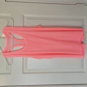 NWOT Athletic Works Women's Tank Mesh Back Bright Pink XL